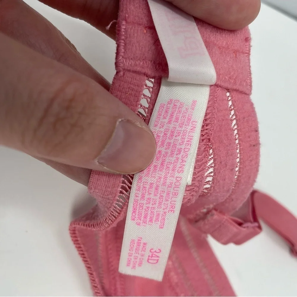 Victoria’s Secret PINK Pink Unlined Lace Bra